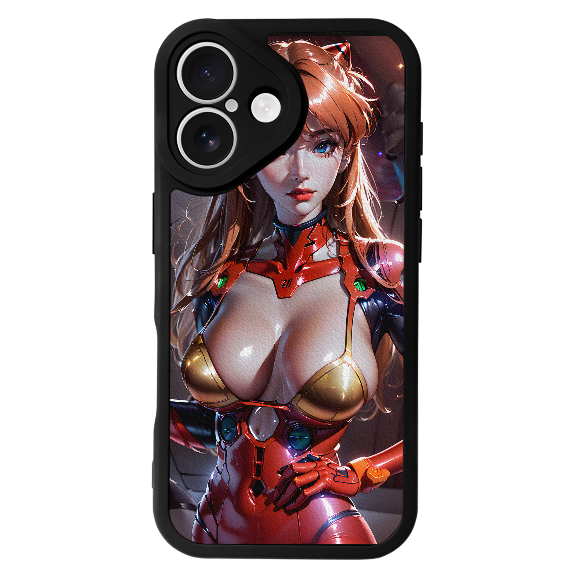 （画像用） EVA 新世紀エヴァンゲリオン 【iPhone 16シリーズ対応】シリコンスマホケース（レザー調） 材質：シリコン